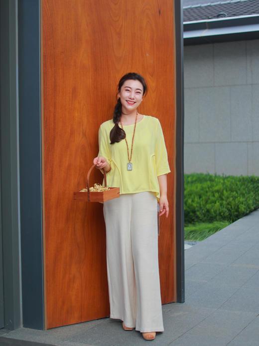 【抖音专属】套头衫（24708682-黄白游） 商品图4