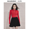 MAXRIENY2025秋冬新年红系列国风套头针织衫新中式显瘦修身上衣(货号:MS85SW521) 商品缩略图0