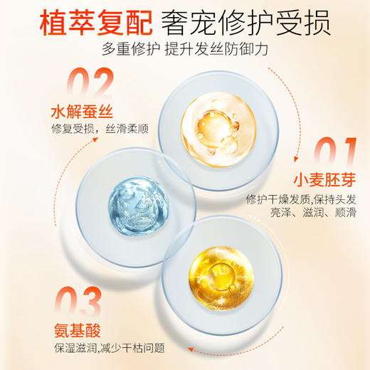 LK 氨基酸小麦胚芽蚕丝护发精华素 商品图2