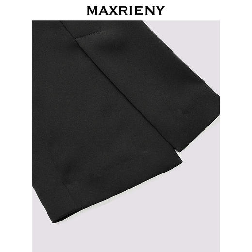 MAXRIENY2025春夏高腰黑色通勤休闲喇叭裤(货号:MS85PA519) 商品图2