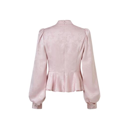 玛克门店发货：新中式温柔提花小立领衬衫(货号:MF86TP252) 商品图4