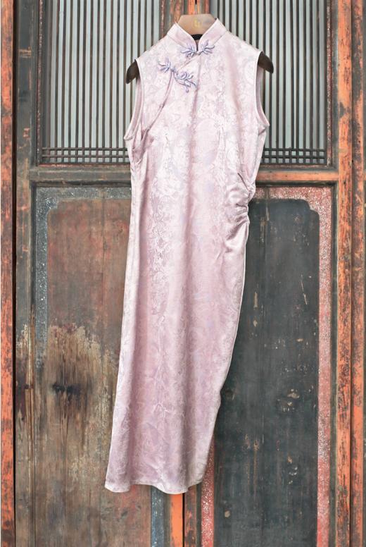 盛唐牡丹 | Paisley纹真丝斜裁旗袍裙 商品图0