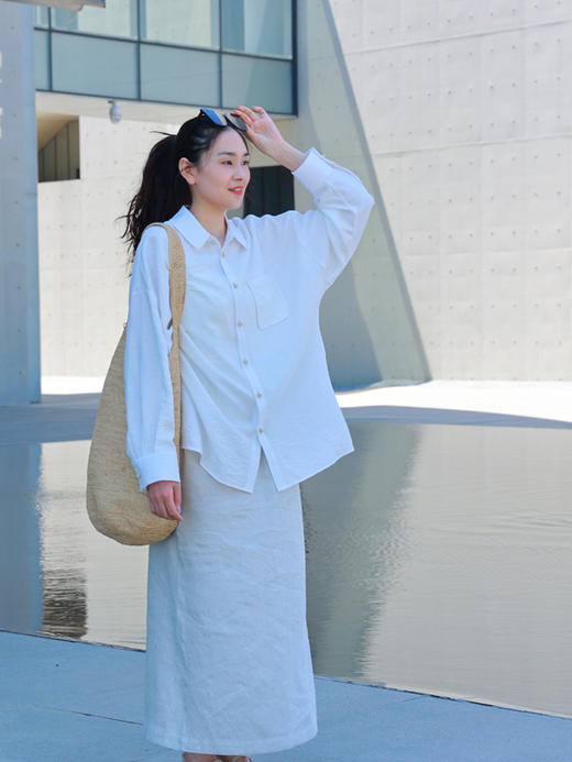 【2026东衣作】新中式衬衣（ 25710243白海棠） 商品图1