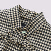 MAXRIENY黑白千鸟格纹蝴蝶结新中式夹克外套(货号:MS85JA503) 商品缩略图1