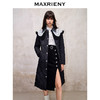 【防寒】MAXRIENY冬季热力感轻羽绒服中长款黑色修身收腰保暖过膝(货号:MS88DC501) 商品缩略图1