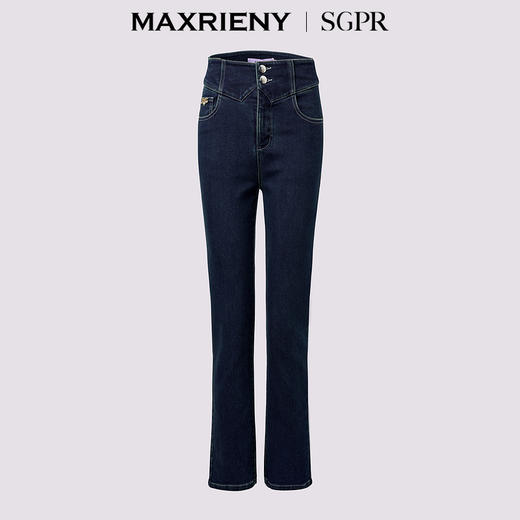 玛克门店发货：MAXRIENY极简经典版型修身小脚裤(货号:MS85PA513) 商品图4