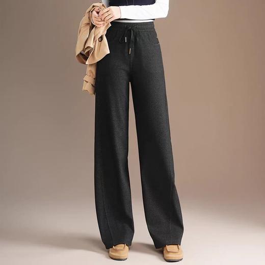 女王节抢购价-不支持退 五只白鹅—2025秋冬季高腰显瘦弯刀牛仔阔腿裤 星空针织牛仔2591 商品图3