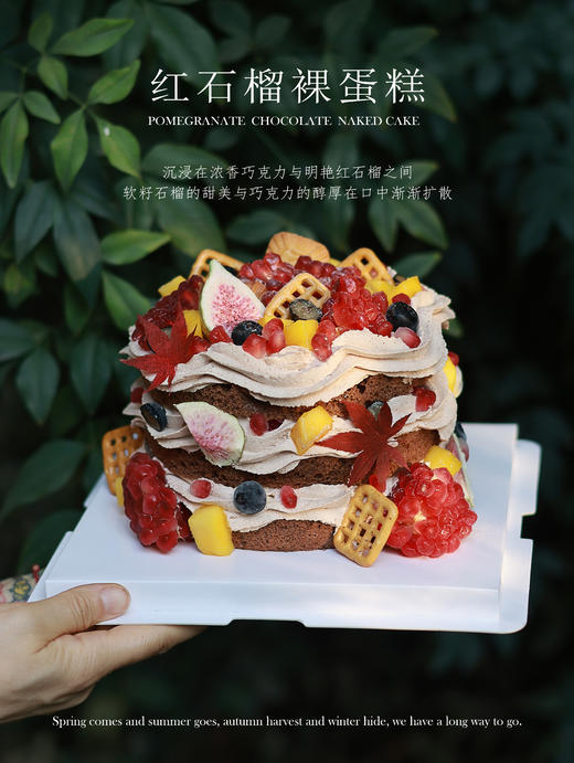 红石榴裸蛋糕 商品图0