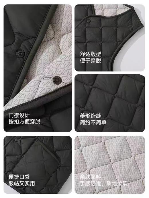 女王节抢购价-不支持退 五只白鹅—羊毛马夹轻薄短款内穿休闲百搭坎肩 气绒马甲4801 商品图8