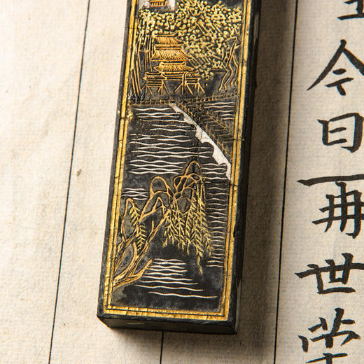 70年代北京墨汁厂制风景墨（七锭） 商品图14