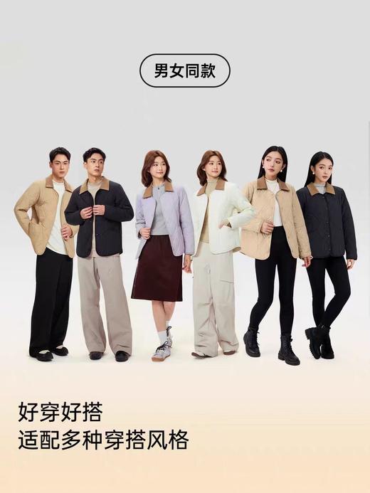 【现货直发】五只白鹅—2025秋冬男女加绒加厚保暖可拆卸衣领羊毛防风外套5708/5718 商品图2