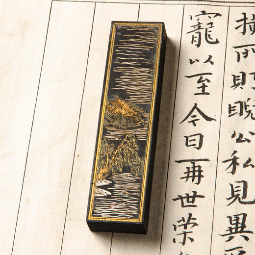 70年代北京墨汁厂制风景墨（七锭） 商品图11