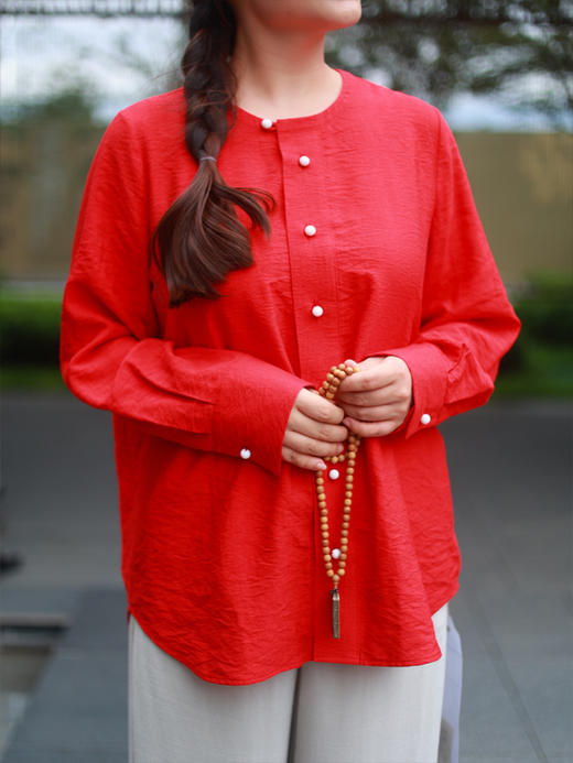 【2026东衣作】新中式衬衣(25810093朱孔阳) 商品图4