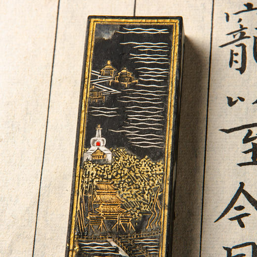 70年代北京墨汁厂制风景墨（七锭） 商品图13