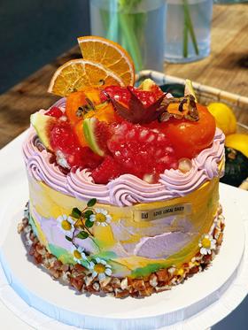 海岸“柿”光 · 奶油蛋糕