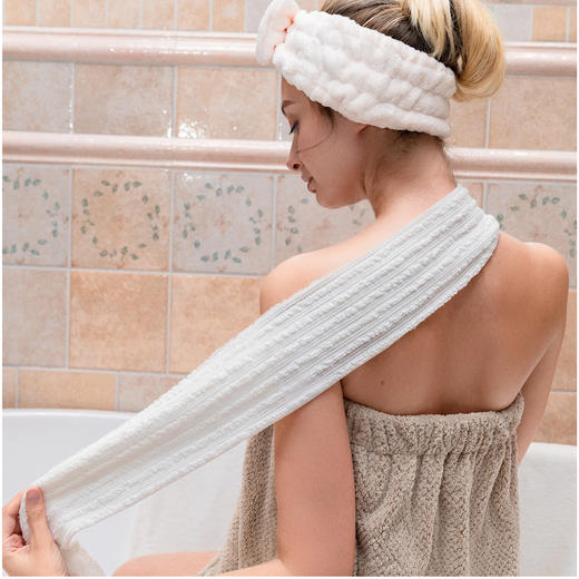 【多样屋专柜】多样屋全棉洗澡巾24*100cm 商品图1