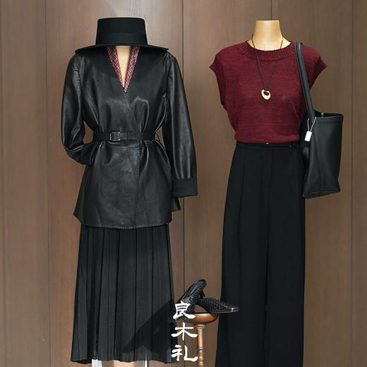 【部分现货】良木礼西装阔腿裤（小金扣）（10822） 商品图1