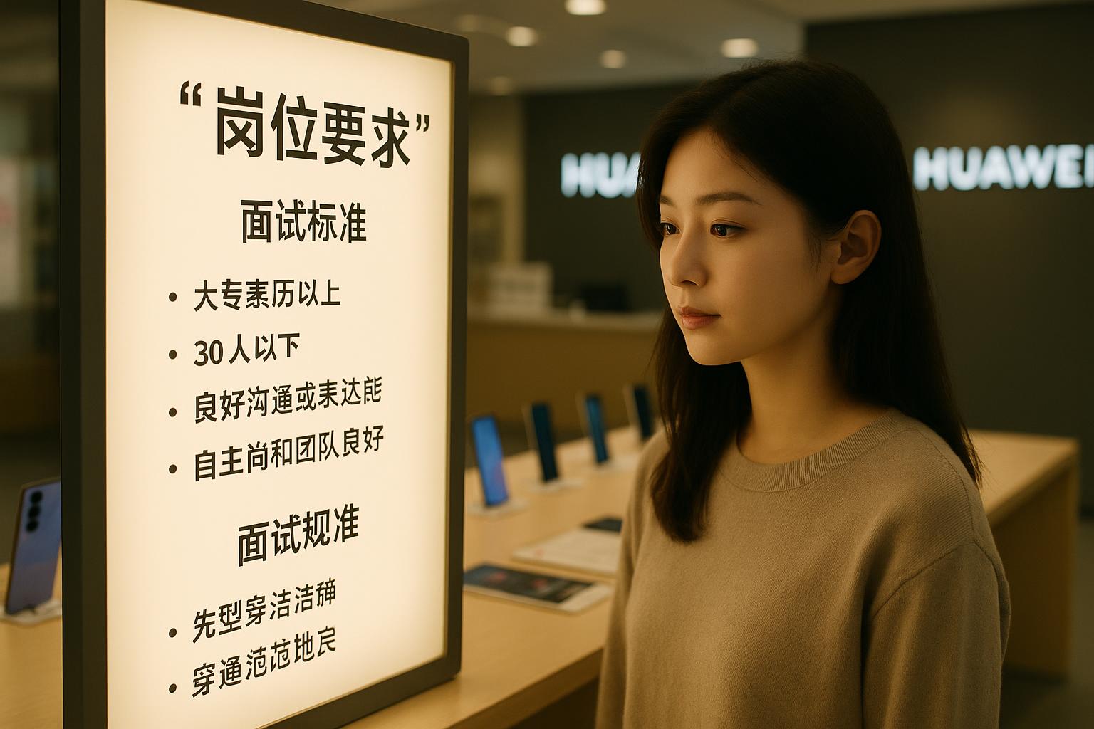 华为导购要具备哪些基本条件？
