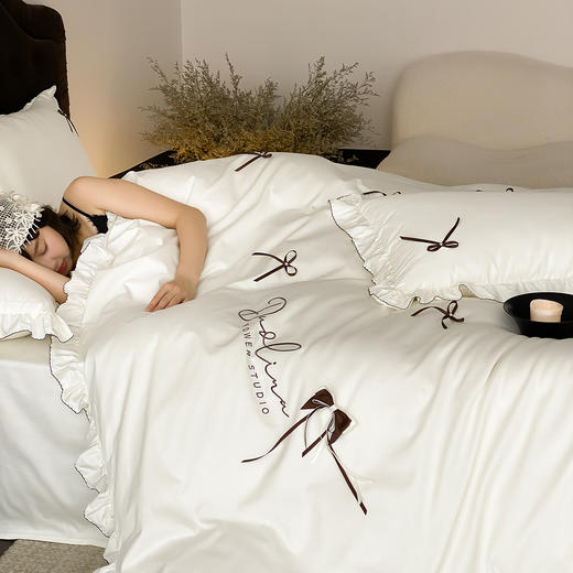 自然醒A类全棉水洗四件套-蝴蝶结AN 商品图3