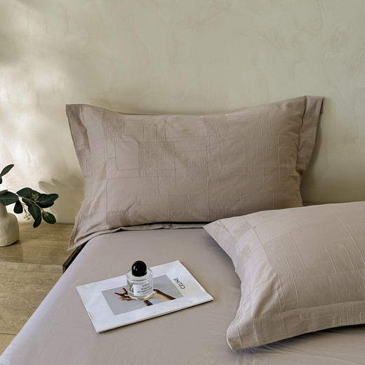 自然醒轻奢高支浮雕立体提花单件枕套HS 商品图3