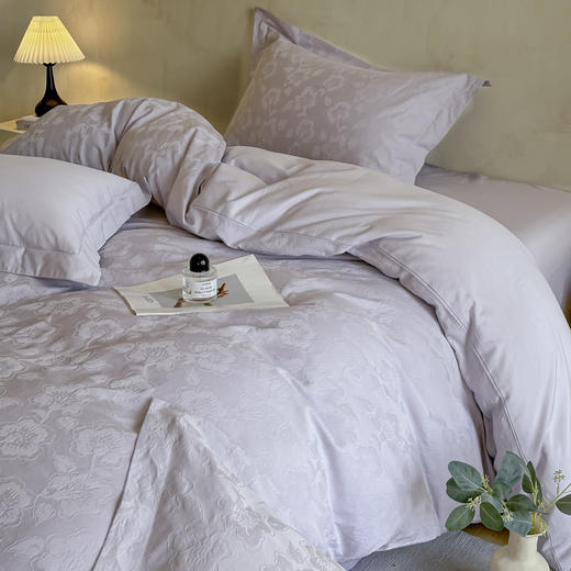 自然醒轻奢高支浮雕立体提花单件被套HS 商品图5