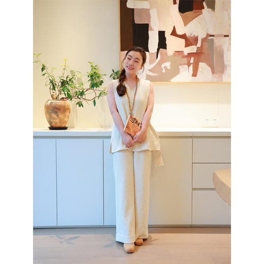 【抖音专属】云山白·新中式马甲（25804079-云山白） 商品图0