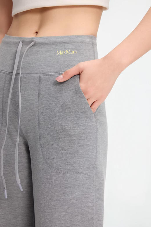 莫代尔面料的极致垂感MAXMara高腰阔腿休闲裤 商品图3