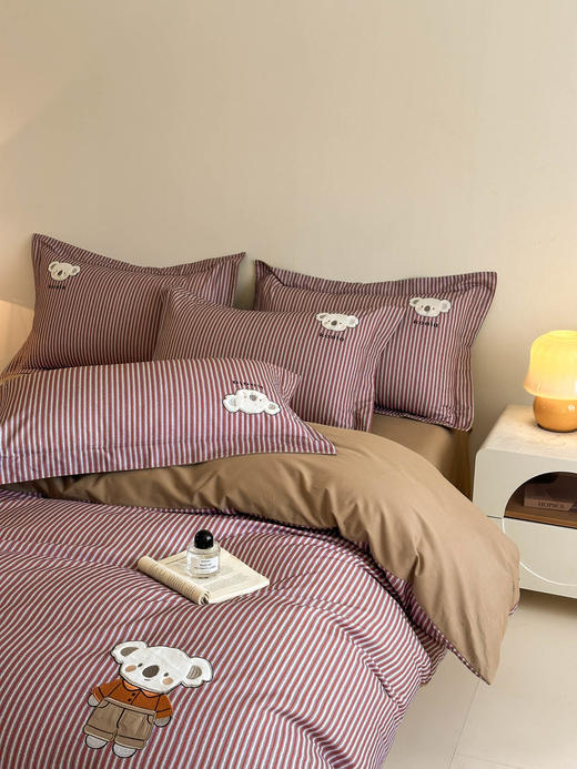 自然醒全棉磨毛卡通刺绣四件套HS 商品图4