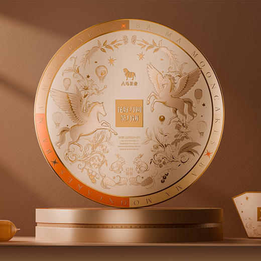八马花好月圆月饼礼盒605g 商品图2