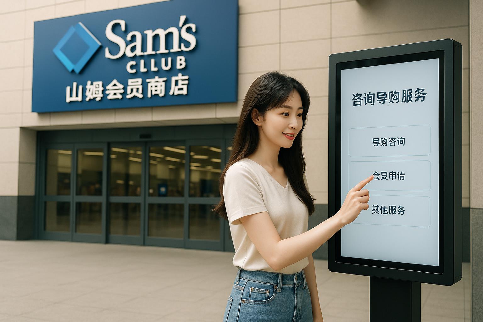 到店购物时如何找到山姆导购员？