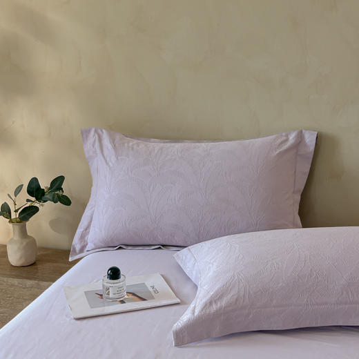 自然醒轻奢高支浮雕立体提花单件枕套HS 商品图9