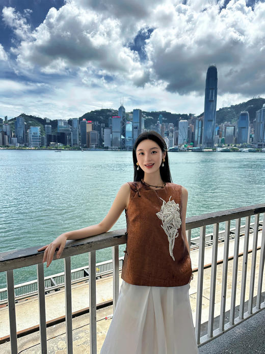 廷前观棠 | 鎏金马甲 商品图3