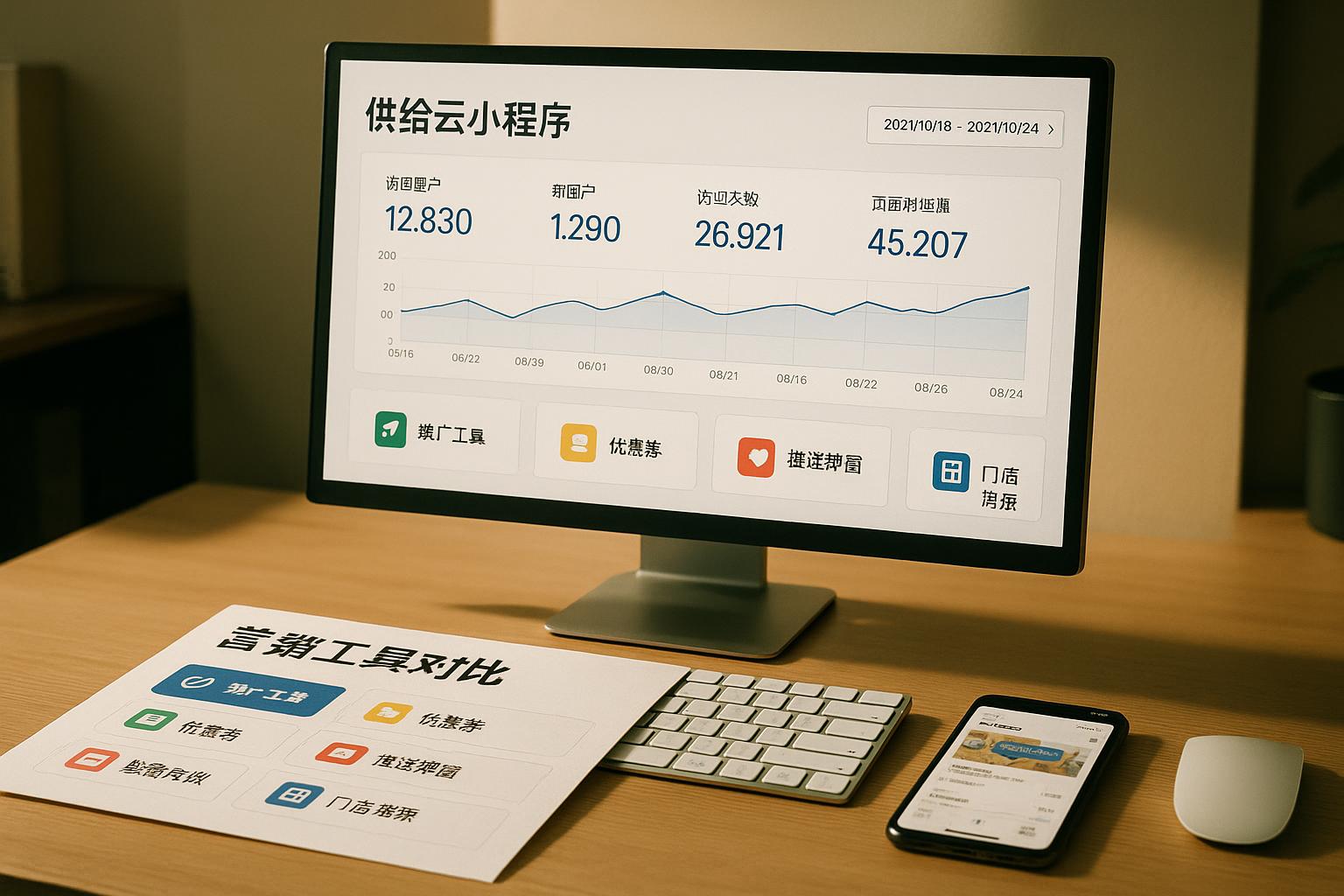 供给云小程序自带哪些营销工具？