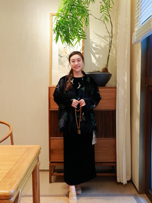 【抖音专属】松鹤延年·新中式上衣（25805108-松鹤延年） 商品图2