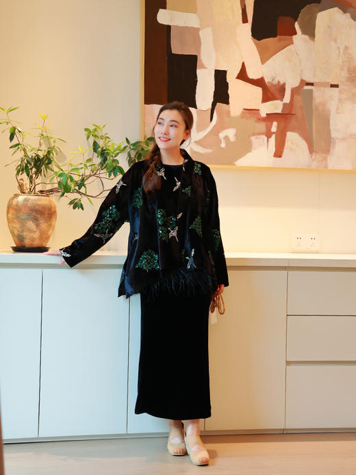 【抖音专属】松鹤延年·新中式上衣（25805108-松鹤延年） 商品图1