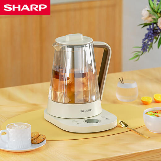 【多样屋专柜】夏普液体加热器烧水壶304不锈钢煮茶壶1.5L 商品图0