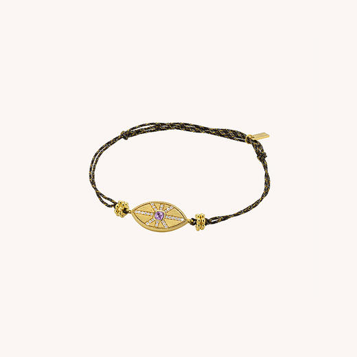 北京仓｜MYA-BAY-BLACK SHINY JAZZY-紫色 椭圆 锆石 手链［比利时设计师］ 商品图0