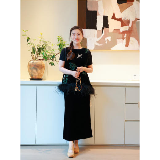 【抖音专属】松鹤延年·半身裙（24706608C-墨染） 商品图2