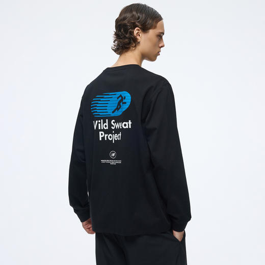 WassupHouse索罗娜运动速度感印花长袖T恤 商品图1