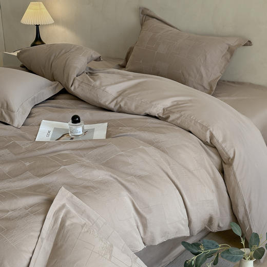 自然醒轻奢高支浮雕立体提花单件被套HS 商品图3