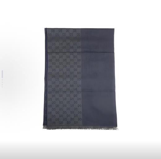 GUCCI 短流苏装饰羊毛绒线围巾 商品图3