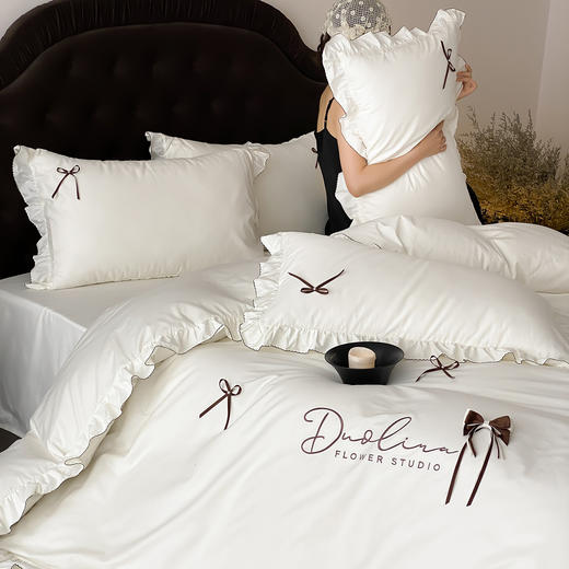 自然醒A类全棉水洗四件套-蝴蝶结AN 商品图0