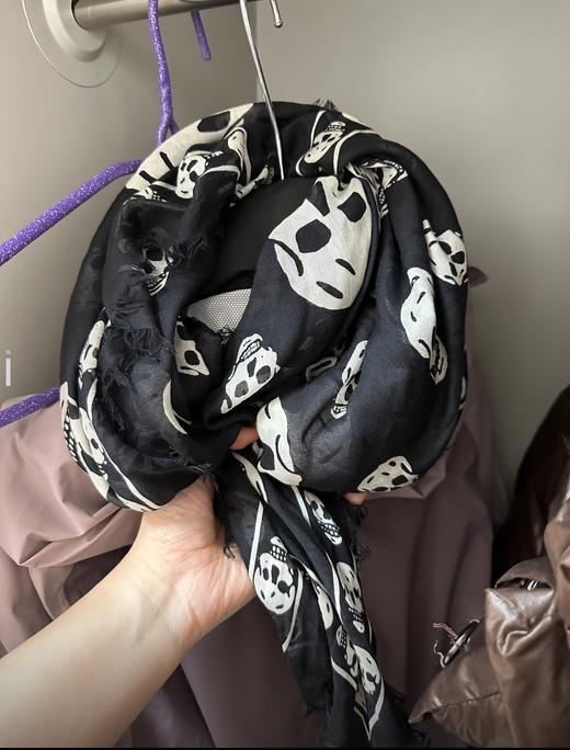 Alexander McQueen  经典莫代尔骷髅围巾 商品图3