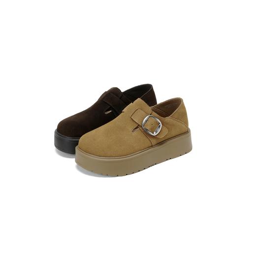 西村名物2025年秋季新款轻便厚底防滑舒适百搭深口单鞋勃肯鞋X25CM31831 商品图0