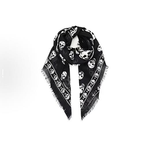 Alexander McQueen  经典莫代尔骷髅围巾 商品图0