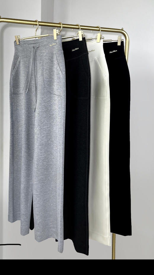 莫代尔面料的极致垂感MAXMara高腰阔腿休闲裤 商品图1