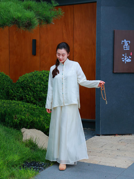 【2026东衣作】新中式衬衣（24810009祥云-设计师款） 商品图1