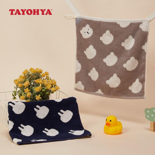 【清凉购特价129任选4个】多样屋大福兔兔提花擦手巾/藏蓝色 商品图1