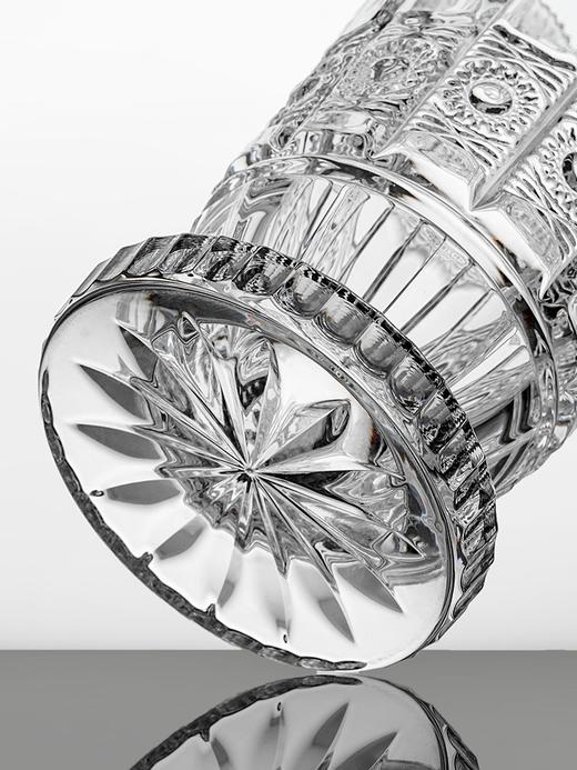 捷克进口BOHEMIA水晶玻璃花瓶 古典奢华高端复古客厅摆件透明花瓶波西米亚500PK手刻花瓶30.5cm 商品图5