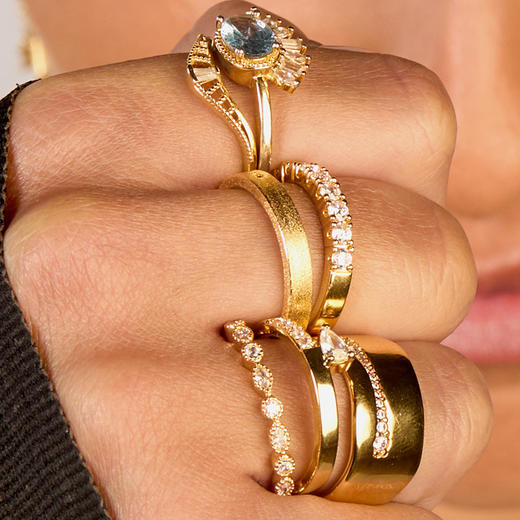 北京仓｜MYA-BAY-SHINY PRECIOUS-金色 锆石 戒指［比利时设计师］ 商品图2